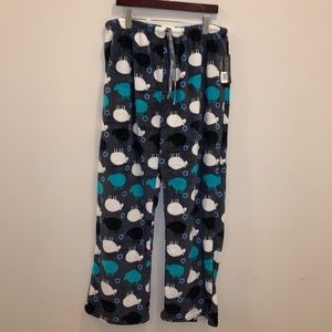 BRAND NWT Hotel Spa Gray, Blue & White Pajama Bottoms size 1X